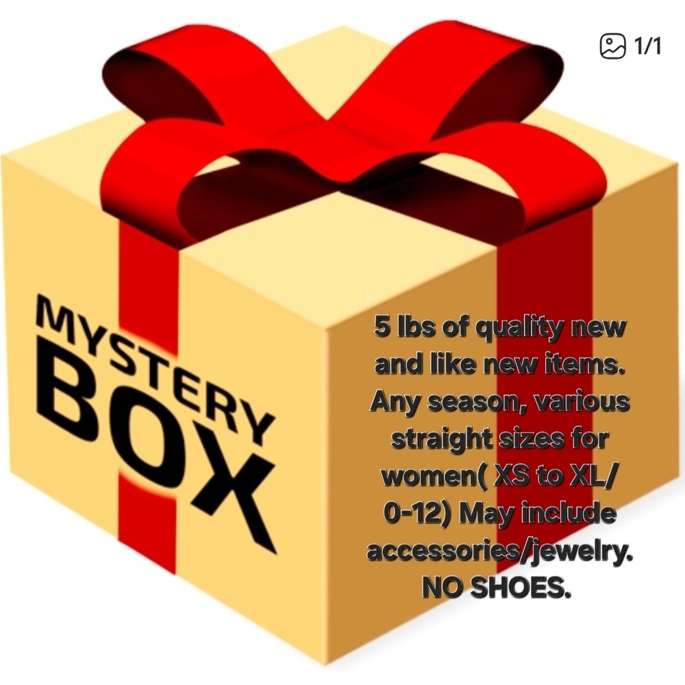 Mystery Box with Red Ribbon
